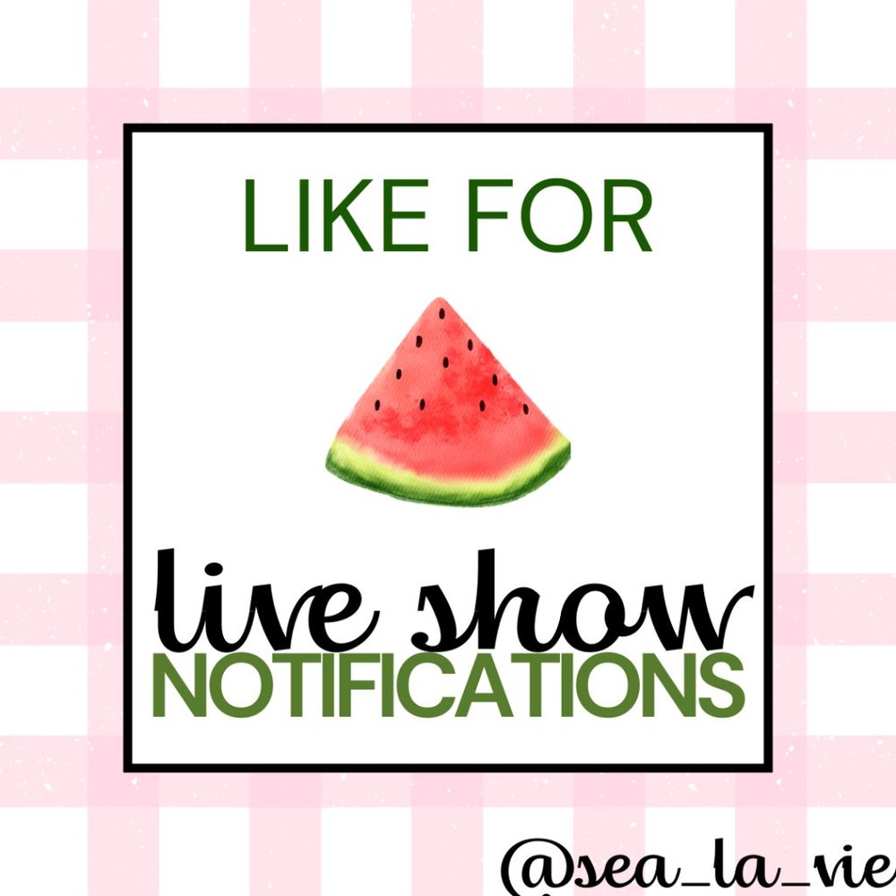 SIGN UP IN NEW LISTING to have your items in our next show! 4/23 @ 12:45pm EST ♥